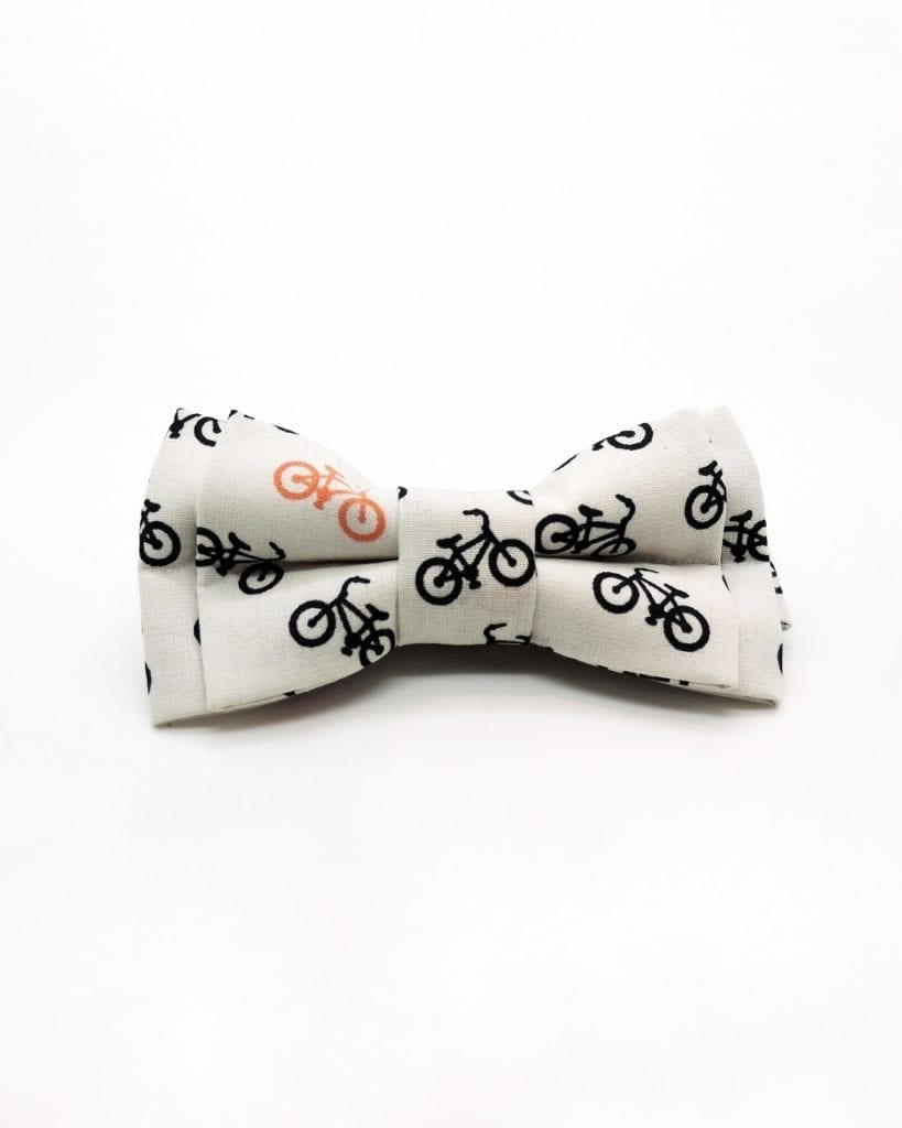 Mens bow tie with bicycle print_ Pajarita hombre bicicletas