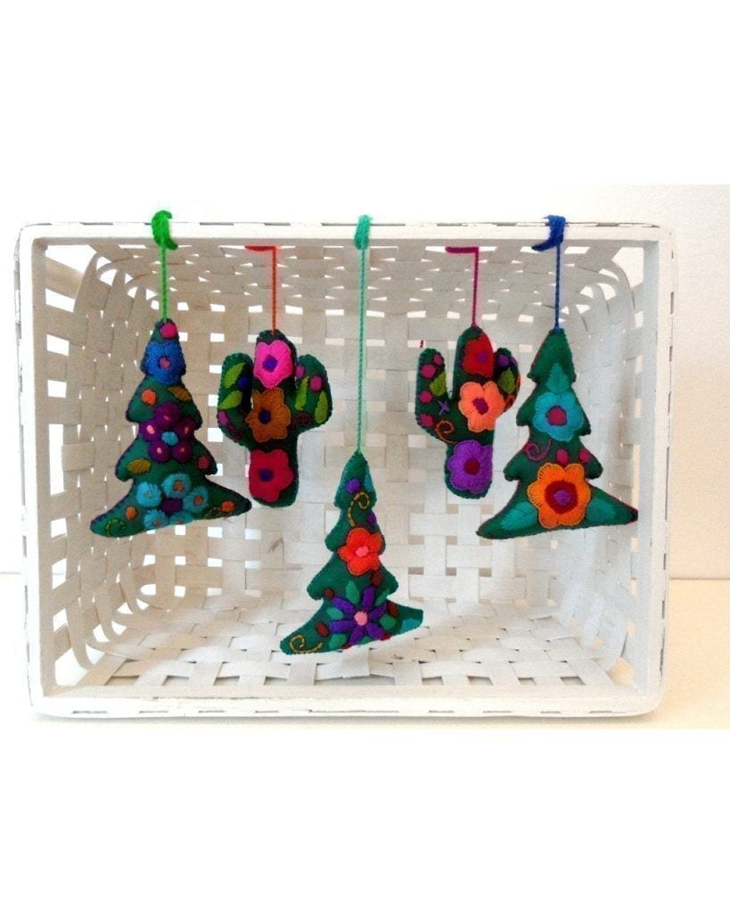 Adornos navideños arbol de navidad y cactus - Christmas ornaments