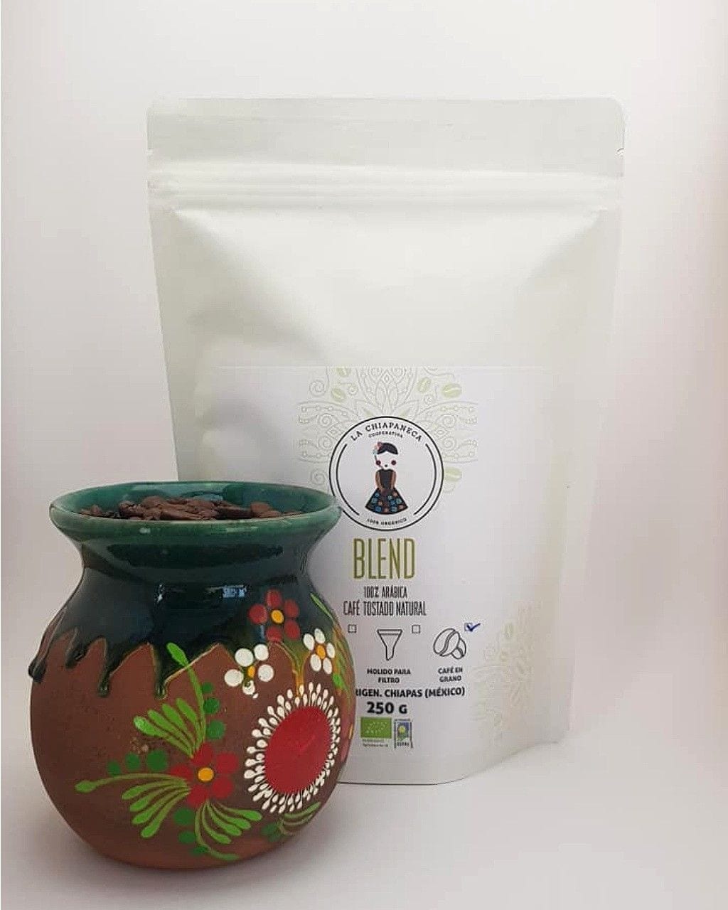 El mejor café en grano natural frente - Organic mexican coffee beans