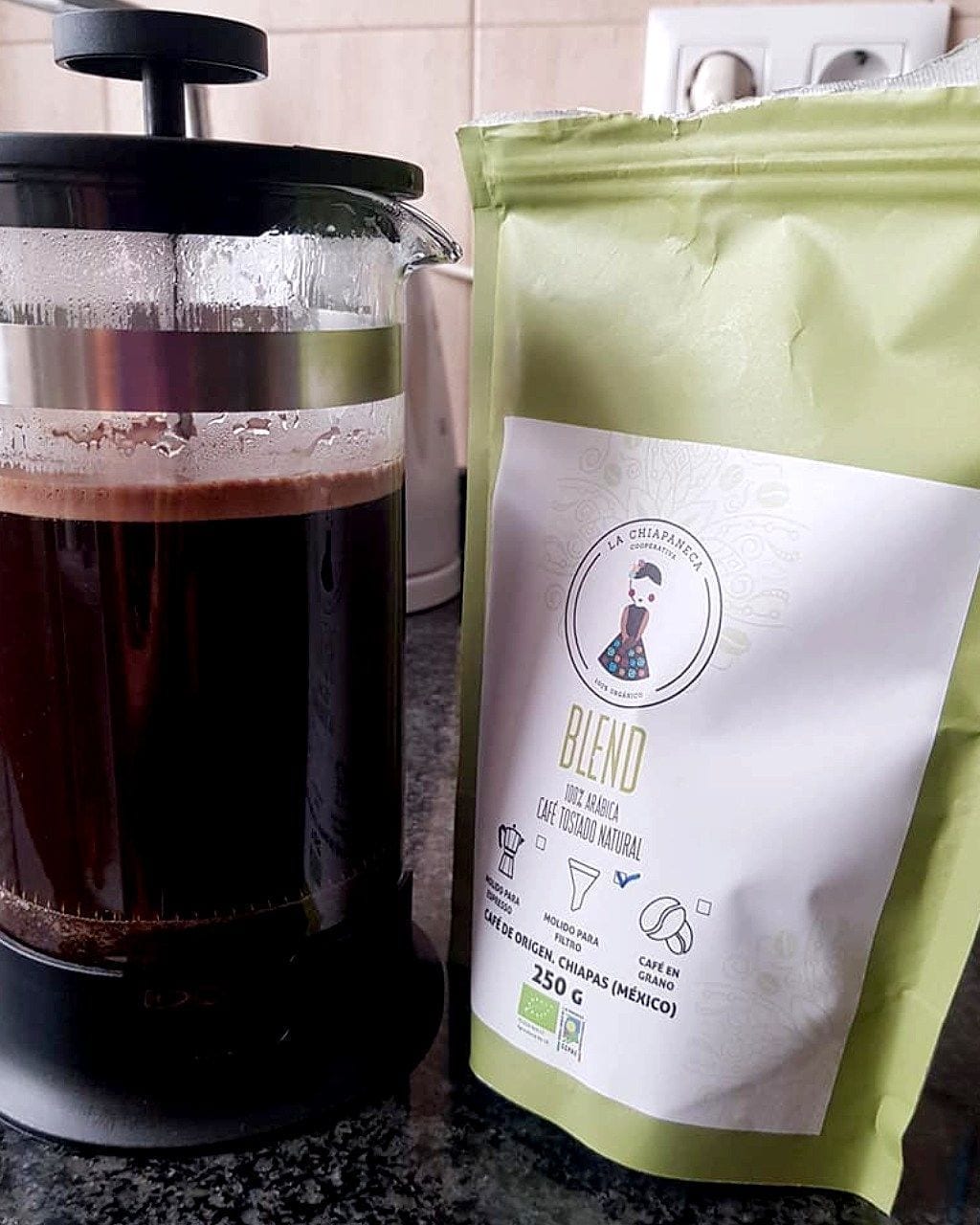 Café orgánico molido para filtro producto - Organic coffee from Mexico - organic ground coffee